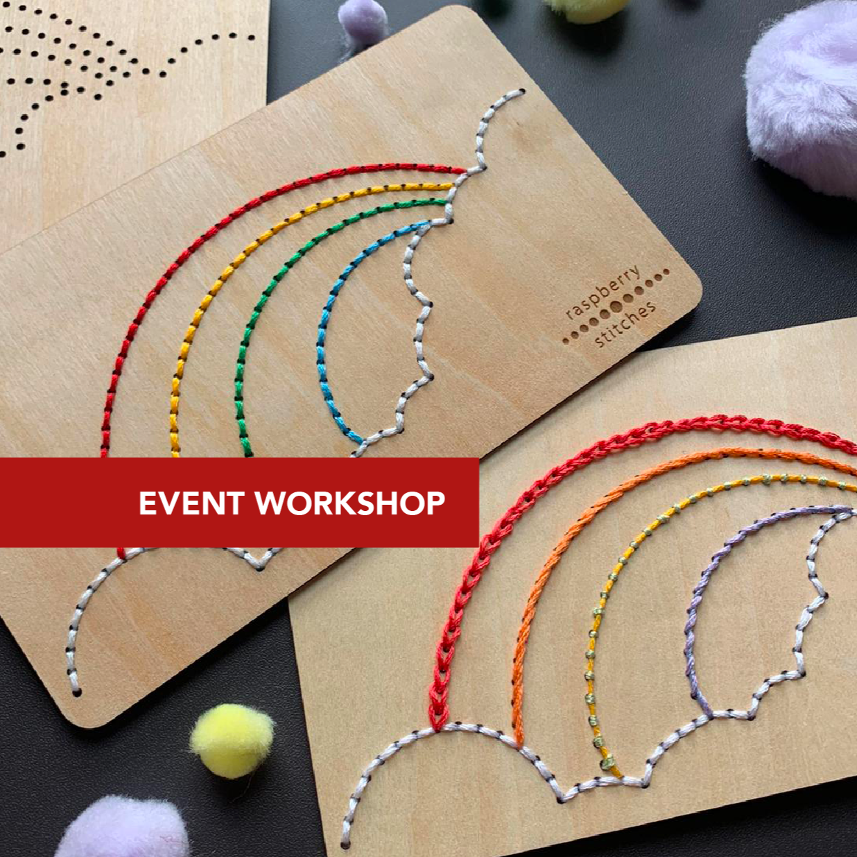 Stitch on Wood Event Workshops – Raspberry Stitches Shop