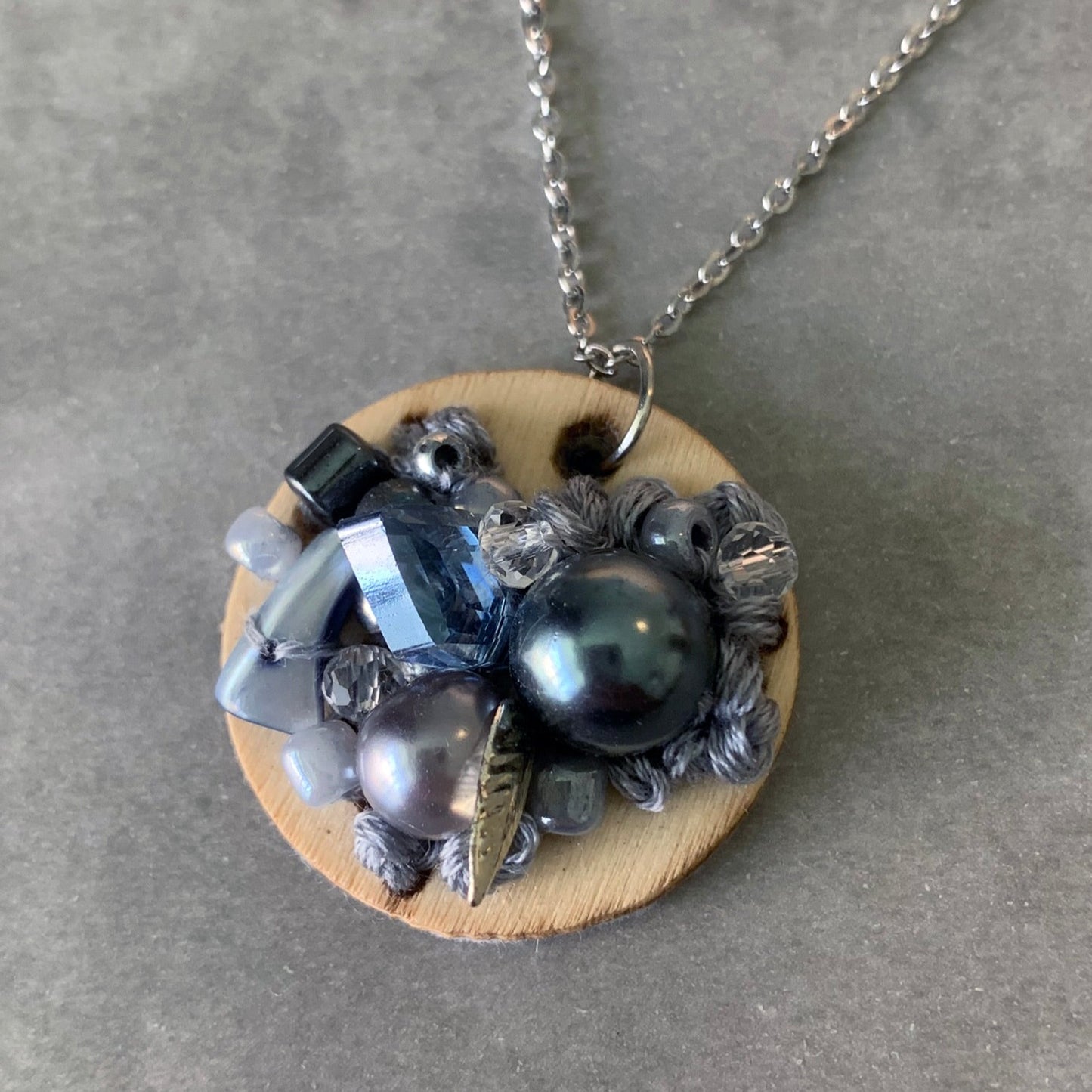 Black Pearl - pendant and necklace