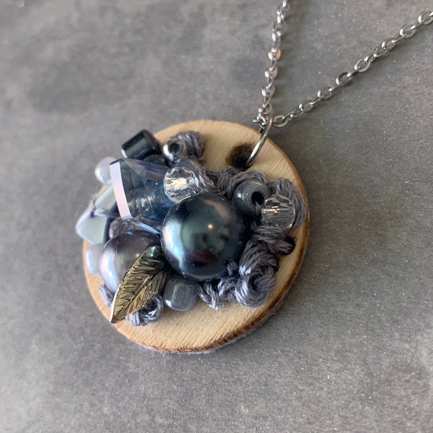 Black Pearl - pendant and necklace